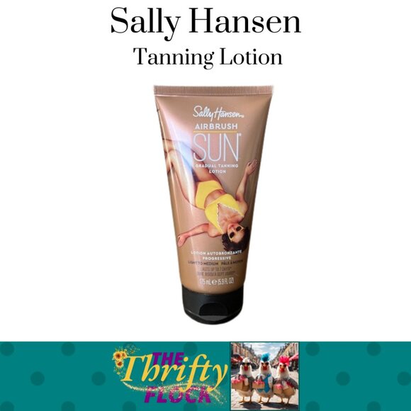 New Sally Hansen Airbrush Legs, Gradual Tanning Lotion Light to Medium 5.9 Oz - Picture 1 of 4